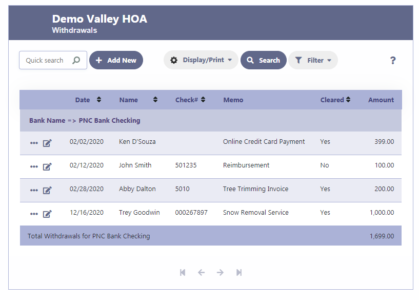 HOA Expenses