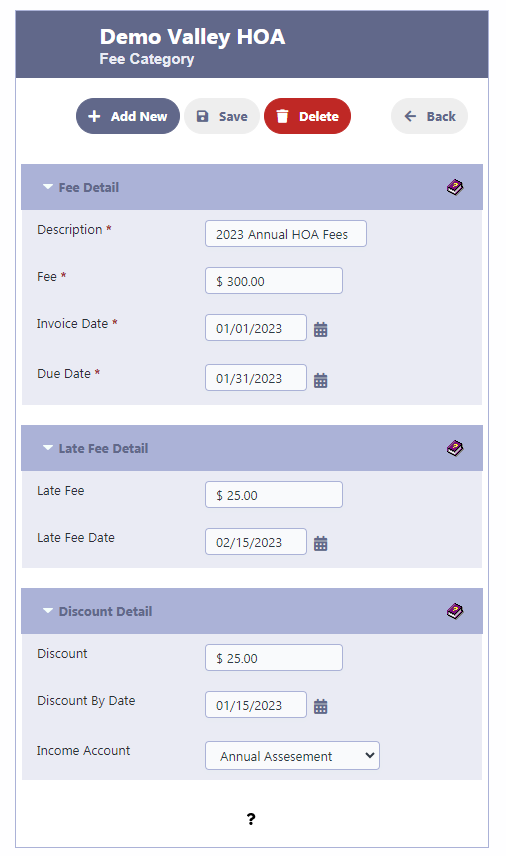 HOA Fees